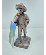 The School Boy of 1850 Statue Sebastian Miniature Painted Bronze 2013 SI... - £94.35 GBP