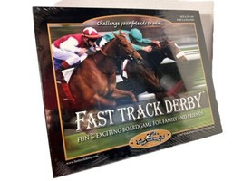 Fast Track Derby Horseracing Board Game Family Game Night Wilds Artistic... - £29.27 GBP