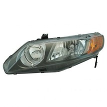 Headlight For 2006-2008 Honda Civic DX GX Driver Side Chrome Housing Clear Lens - £77.98 GBP