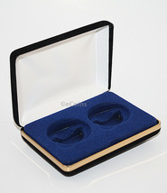 Lot Of 5 Black/Blue Felt Coin Display Gift Metal Box Holds 2-IKE Or Silver Eagle - £27.25 GBP