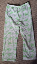 Toddler Vintage Carter Pajama Bottoms Size 6  Green White Elastic Waist Cute - £7.05 GBP
