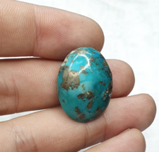 One Oval Shape Genuine Natural Turquoise Cabochon 49 cts - £32.16 GBP