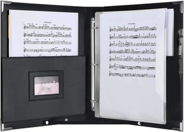 Eastar Leather Sheet Music Folder Black, 3 Rings Binder 13.5&quot; X 10.5&quot; Pi... - $43.94