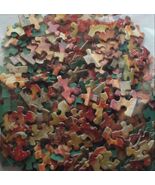 400 Jigsaw Puzzle Pieces Assorted DIY Crafts Crafting Junk Journaling - $3.99