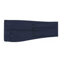 Men Renoir Flat Front Pants 100% Wool Super 140's Classic Fit 508-19 Navy Blue image 5