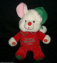 Vintage My Christmas Wish Mouse House Of Lloyd Record Play Stuffed Animal Plush - £73.88 GBP