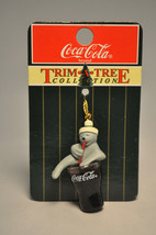 Coca-Cola Trim-A-Tree Cllection - Seal Sipping Coke - Miniature Ornament - $10.68