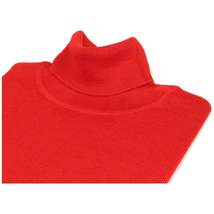 Men PRINCELY Turtle neck Sweater From Turkey Merino Wool 1011-80 Christmas Red image 3