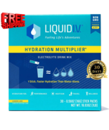 Liquid Iv Hydration Multiplier Electrolyte Drink Mix, Lemon Lime (30 Count) - £30.43 GBP