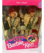 Army Barbie &amp; Ken Dolls Delux Set Stars &#39;n Stripes They&#39;re in the Army N... - £53.95 GBP