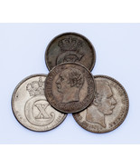 Lote De 4 Dinamarca Monedas 10 Mineral + 25 Mineral 1905-1921 MB - Au Es... - $1,215.56 MXN