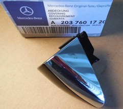 New Mercedes C E Cls Left Door Handle Cover Black 2037601720 9197 Ships Today! - £18.57 GBP