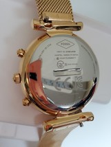 Fossil Hybrid Smartwatch Carlie Rose Gold-Tone Stainless Steel image 6