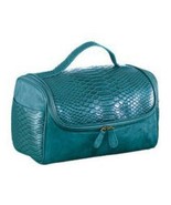 Make Up Beauty Case - Turquoise with Faux Suede (New package) ~AVON~ - €21,19 EUR