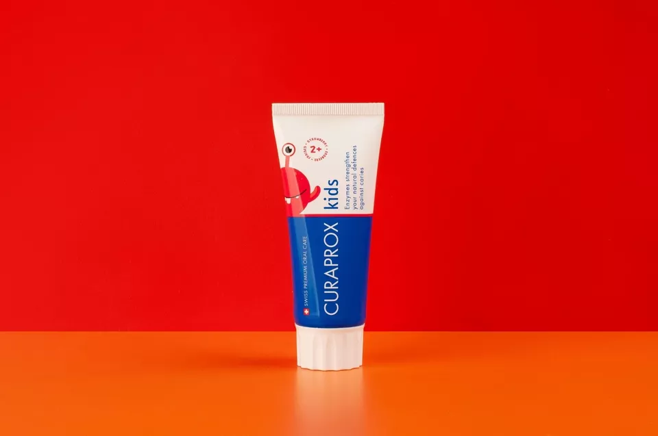 4 PACK Curaprox KIDS TOOTHPASTE STRAWBERRY, 60ML-SHIP WORLDWIDE