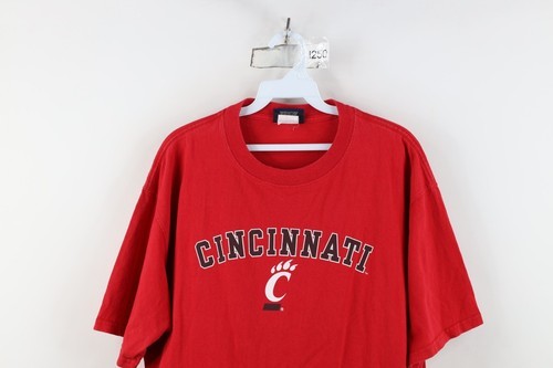 Vtg 90s Mens Large Faded Spell Out University of Cincinnati Heavyweight T-Shirt Item image 2