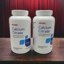 2x GNC Calcium Citrate High Absorbable Calcium Strong Bones 180 Caplets ... - £36.89 GBP