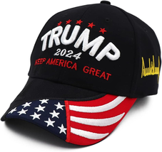 Trump 2024 Hat Donald Trump Hat 2024 MAGA Keep America Great Hat Camo USA Embroi - £20.30 GBP
