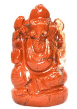 Ganesha In Natural Red Jasper - 108 gms - $90.34 Ganesha In Natural Red Jasper - 108 gms - $90.34