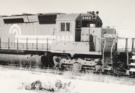 Conrail Railroad CR #6468 SD40-2 Electromotive Train B&amp;W Photo West Chicago IL - £9.10 GBP