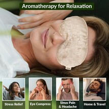 kozi Heated Eye Mask for Dry Eyes Mask with Yoga Pillow Jute, KOZGR65 - $24.24