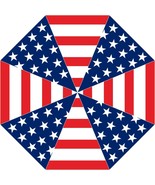 Shield USA America Stars &amp; Stripes United States US 36 Inch Golf Umbrell... - £28.11 GBP