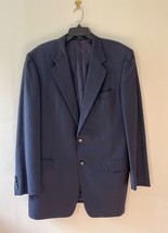 HICKEY FREEMAN 42 L Wool Black Pinstripe Suit Jacket Sports Coat Blazer - $980.04 MXN