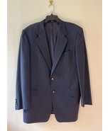 HICKEY FREEMAN 42 L Wool Black Pinstripe Suit Jacket Sports Coat Blazer - $980.04 MXN