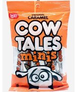 Cow Tales Minis 4 oz ORIGINAL CARAMEL Chewy Vanilla Cream Center Candy:P... - £7.66 GBP