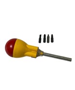 S/V Tool Co. Screwball Ratchet Driver Reversing Screwdriver 4 Bits Vinta... - $27.11