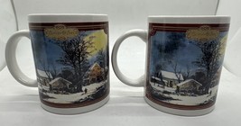 Houston Foods Co. Currier &amp; Ives Winter Holiday Snow Scene Coffee Cups M... - $376.15 MXN