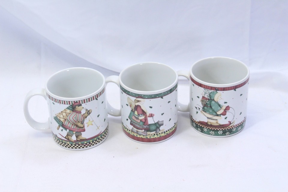 Sakura Sledding Characters Mugs Christmas Lot of 3  Xmas Item image 3