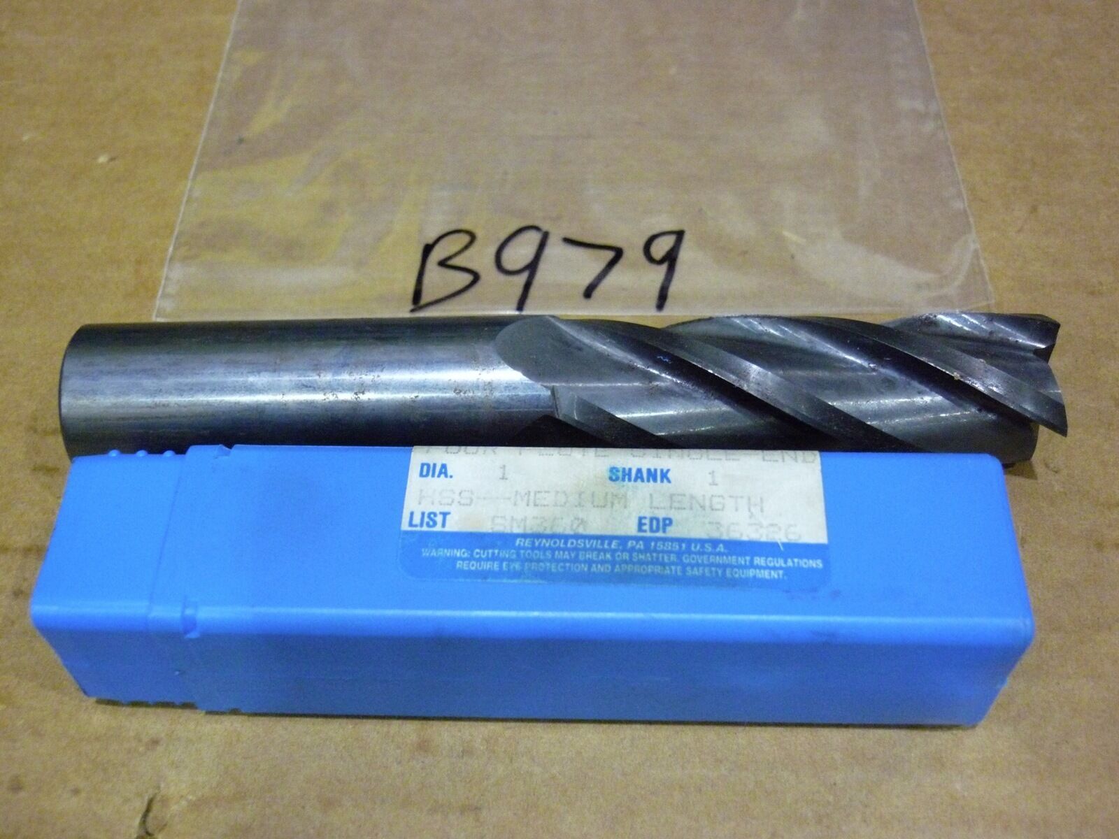 NIAGARA 1&quot; Four Flute Single End Mill Cutting Tool - $40.00