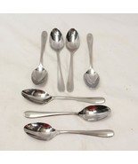 Oneida Otello 18 10 Oval Soup Spoons 7&quot; Stainless Lot of 7 - $48.12 CAD