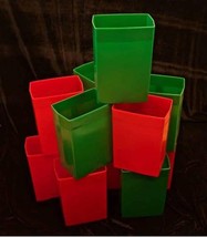 Red Green Luminary Box Light Set - Tea Lights - 1 Set - Christmas / Winter - £117.99 GBP