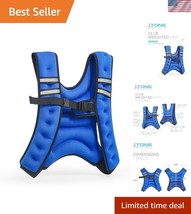 Adjustable Neoprene Weighted Vest - 12lb for Walking, Running, and Workouts - $55.50