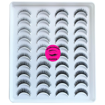 Lashes Short Eyelashes Natural Look Faux Mink Lashes Wispy Medium Length - $14.77