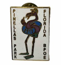Pinellas Park Florida Elks Lodge 2217 Benevolent Protective Order Enamel Hat Pin - £6.30 GBP