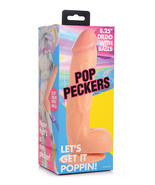 Pop Peckers 8.25&quot; Dildo W/balls - Light - £17.30 GBP
