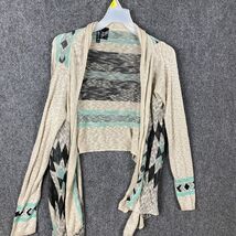 Full Tilt Cardigan Women&#39;s Medium Aztec Sweater 100% Acrylic Made In USA - €9,78 EUR
