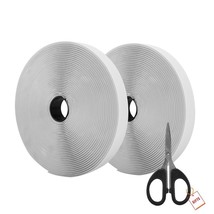 39.37 Feet/12M Hook And Loop Self Adhesive Tape Roll With Gift Scissors ... - £18.82 GBP