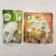 Airwick Plug In Scented Oil Warmer & 2 Life Scents Sunshine Cotton Refills LOT - £10.17 GBP