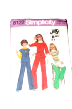 SIMPLICITY 8122 girl's size 10 'Jiffy' SEW pull on top and pants (sew drwr) - $3.50