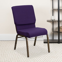 Purple Fabric Church Chair FD-CH02185-GV-ROY-BAS-GG - £88.63 GBP