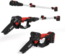 [2023 Newest Upgrade]Mzk 2-In-1 Cordless Pole Saw And Mini Chainsaw, 20V Battery - £111.74 GBP