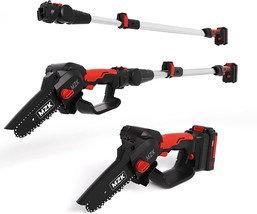 [2023 Newest Upgrade]Mzk 2-In-1 Cordless Pole Saw And Mini Chainsaw, 20V Battery - £113.83 GBP