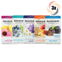 3x Boxes Bigelow Benefits Variety Flavor Herbal Tea | 18 Bags Each | Mix &amp; Match - £16.77 GBP