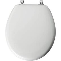 Bemis Mfg Mayfair Toilet Seat Rnd Wh/Chrm - $38.08