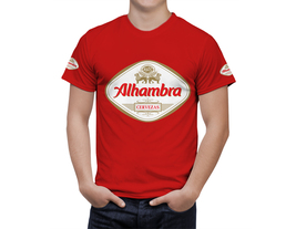 Alhambra Beer Red T-Shirt, High Quality, Gift Beer Shirt - £25.47 GBP