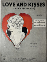 Love And Kisses (From Baby to You) by Phil Baker - 1927 Vintage Sheet Music - $14.01
